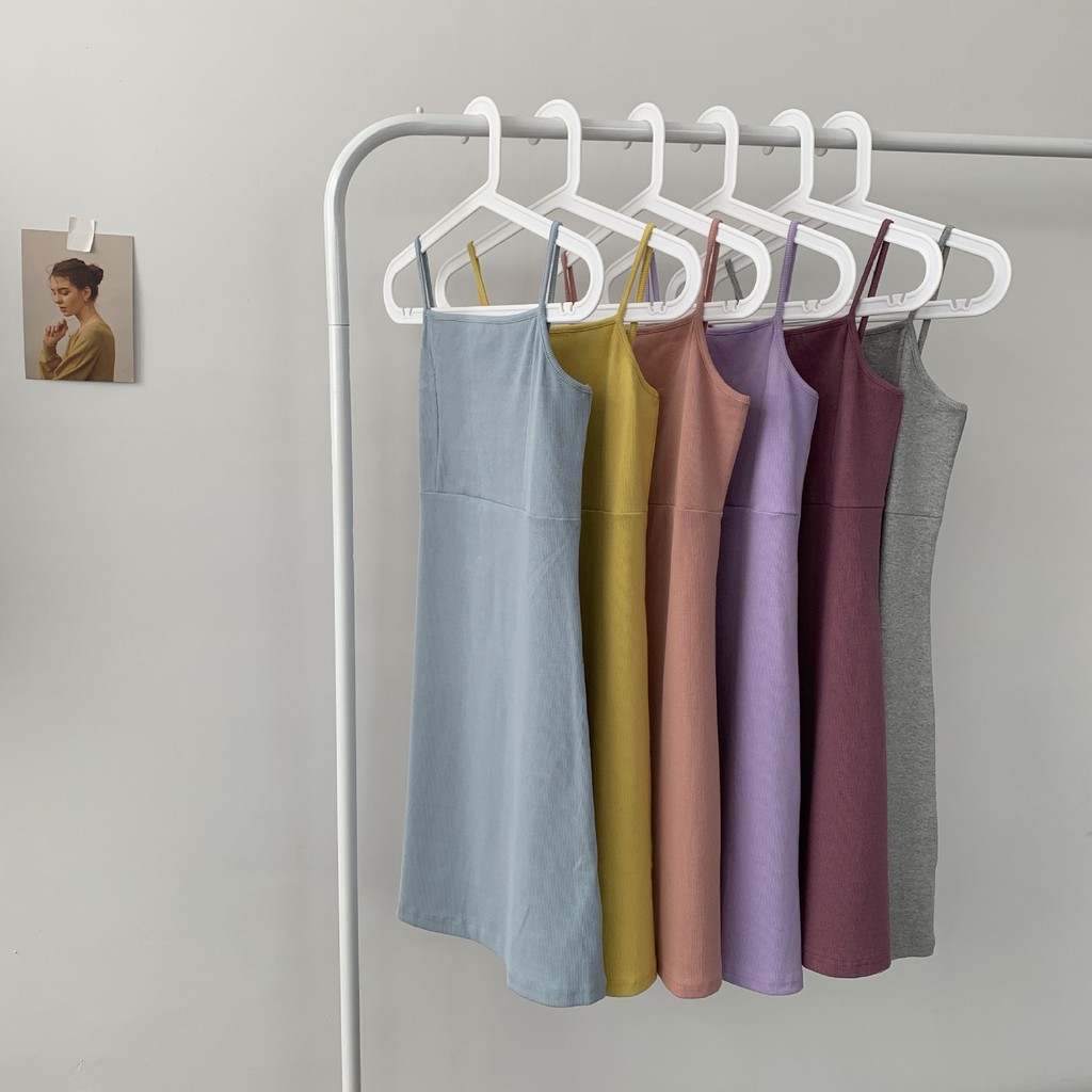 VÁY 2 DÂY THUN SIÊU ĐẸP