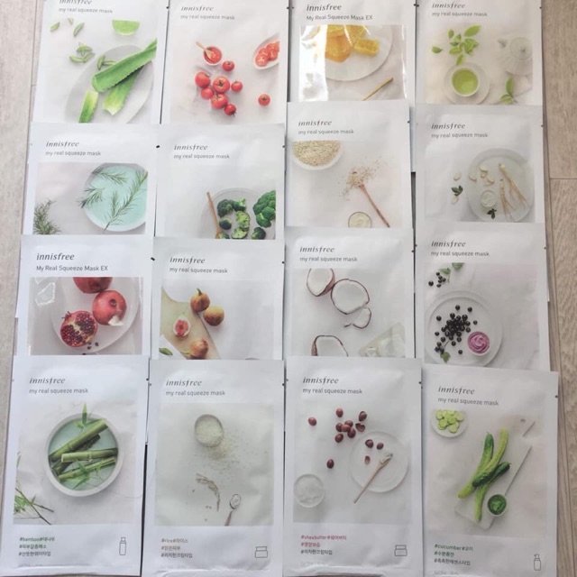 Mặt nạ giấy innisfree, set 10 mặt nạ