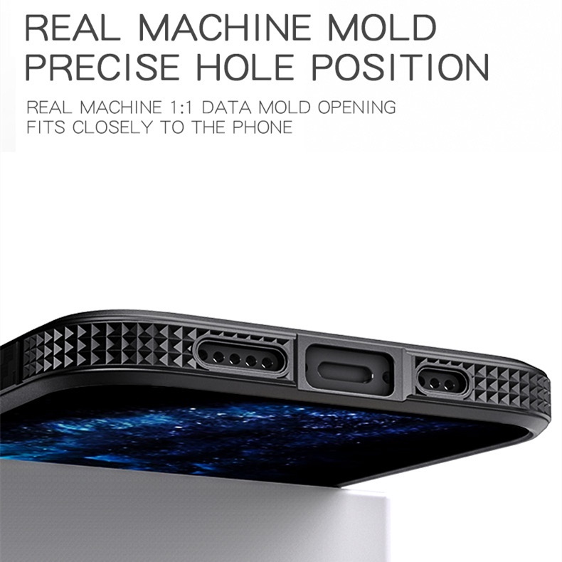 Ốp điện thoại mỏng trong suốt chống sốc chịu được sức nặng cho iPhone 13 12 11 Pro Max