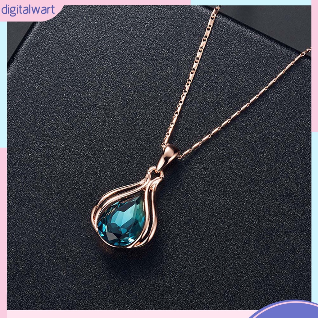 Set Dây Chuyền Và Đôi Khuyên Tai Đính Đá Kiểu Dáng Sang Trọng Cho Nữ