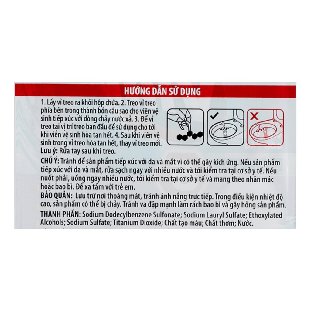 Viên Treo Bồn Cầu VIM POWER 5  Hương Biển Xanh 55g Sạch Khuẩn Thơm Mát