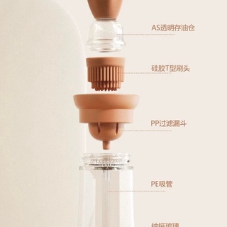 Bình Đựng Dầu Ăn 2in1 Kèm Chổi