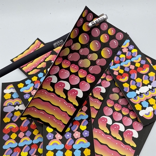 DIY ribbon decoration diary sticker material