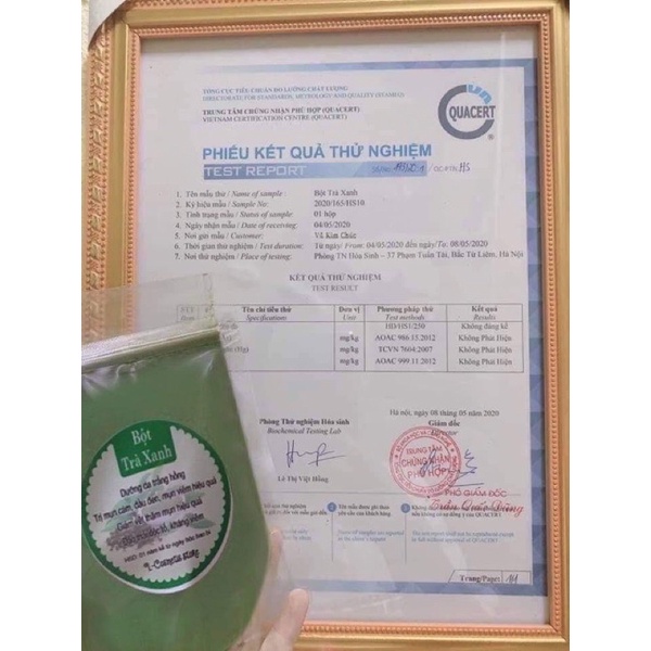 10kg bột trà xanh hút chân không