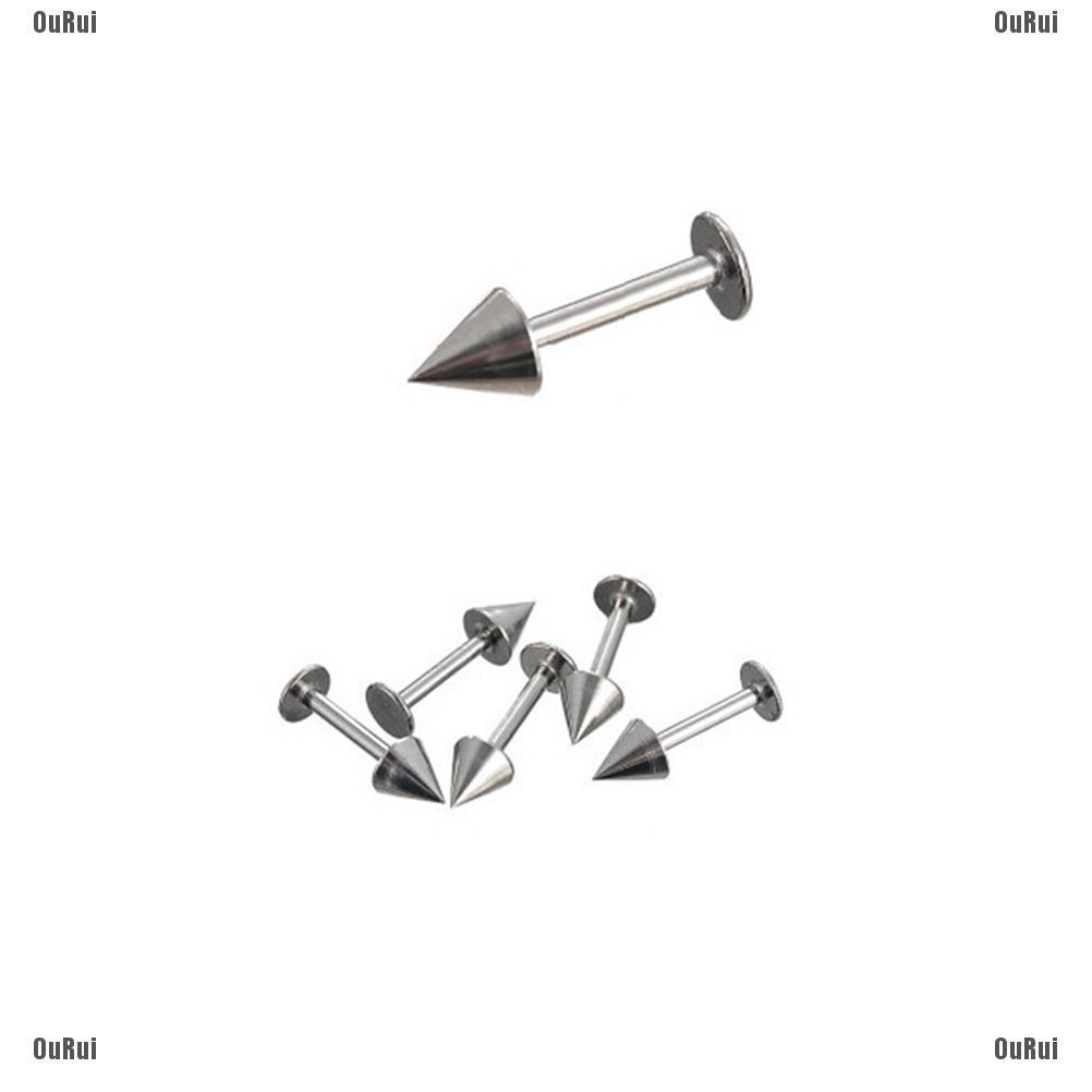 Bộ Khuyên Lưỡi Bằng Thép Không Gỉ Cá Tính Thời Trang