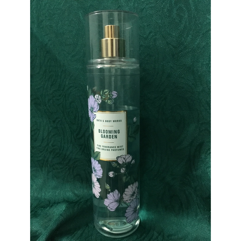 Xịt thơm body mist fullsize Bath and Body Works mùi mát - Blooming Garden