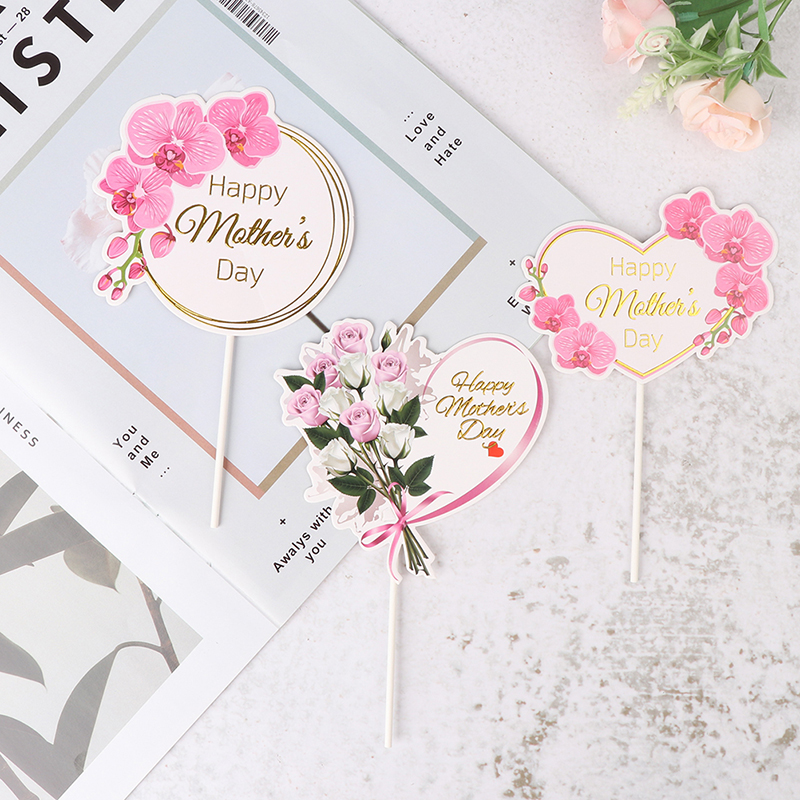 Que Cắm Trang Trí Bánh Hình Trái Tim Xinh Xắn