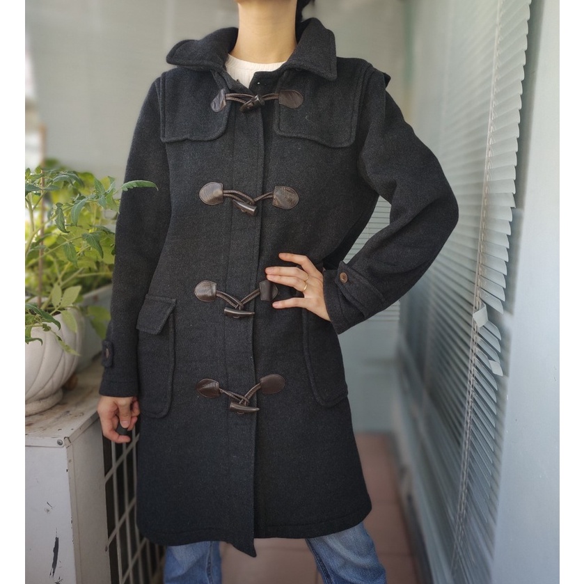 Áo khoác Măng tô Dạ Hàn second-hand, áo mangto, Trench coat - Đồ Si Bon MT39