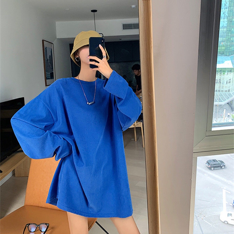 【Yuki】Áo phông dài tay trơn dáng thụng bassic Full màu | BigBuy360 - bigbuy360.vn