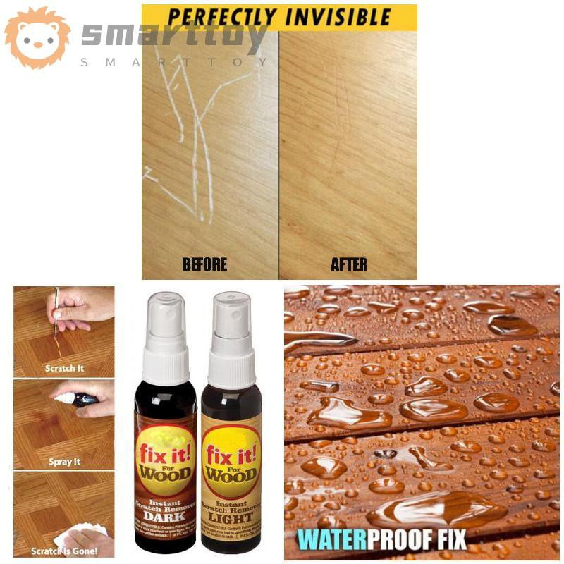 2 Pcs Instant Fix Wood Scratch Remover Repair Paint for Wooden Table Bed Floor