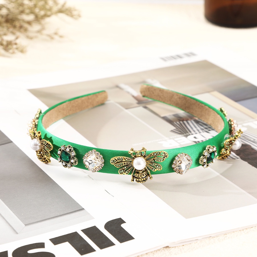 Băng Đô Cài Tóc Đính Đá Và Ngọc Trai Nhân Tạo Xinh Xắn Cho Nữ