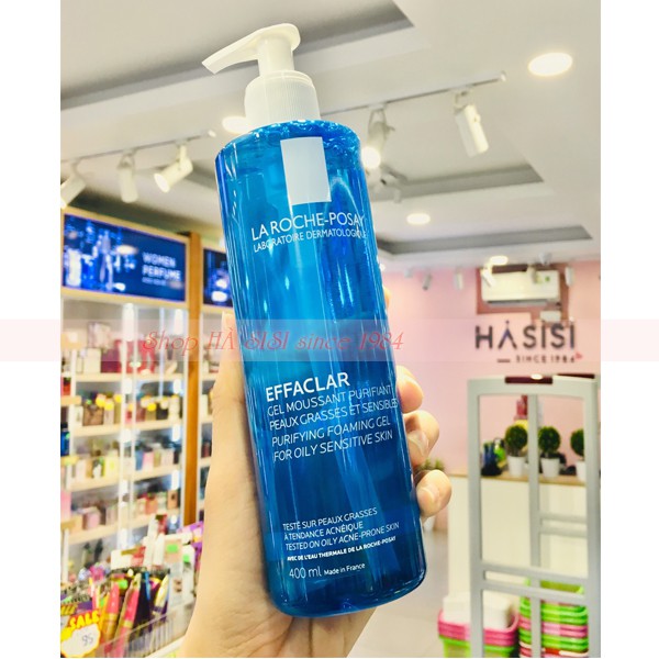 Gel Rửa Mặt Cho Da Dầu, Da Nhạy Cảm LA ROCHE-POSAY - Effaclar Purifying Foaming Gel For Oily Sensitive Skin 400ml