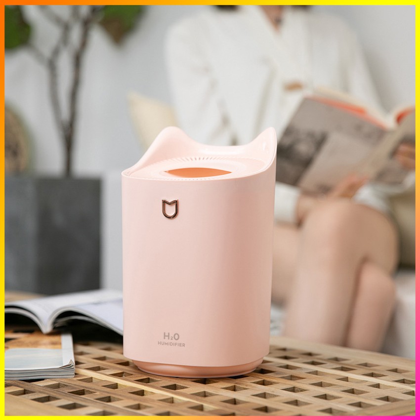 [Video thật] Máy tạo độ ẩm không khí HUMIDIFIER❤FREESHIP ❤ [Hàng chính hãng], 3 lít, cổng cắm USB [Bảo hành 06 tháng]