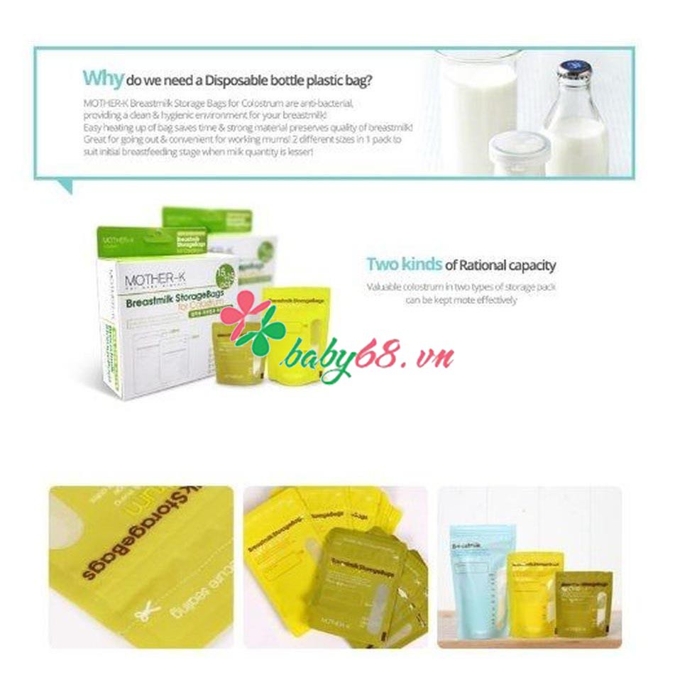 Túi trữ sữa non Mother-K - 30 cái