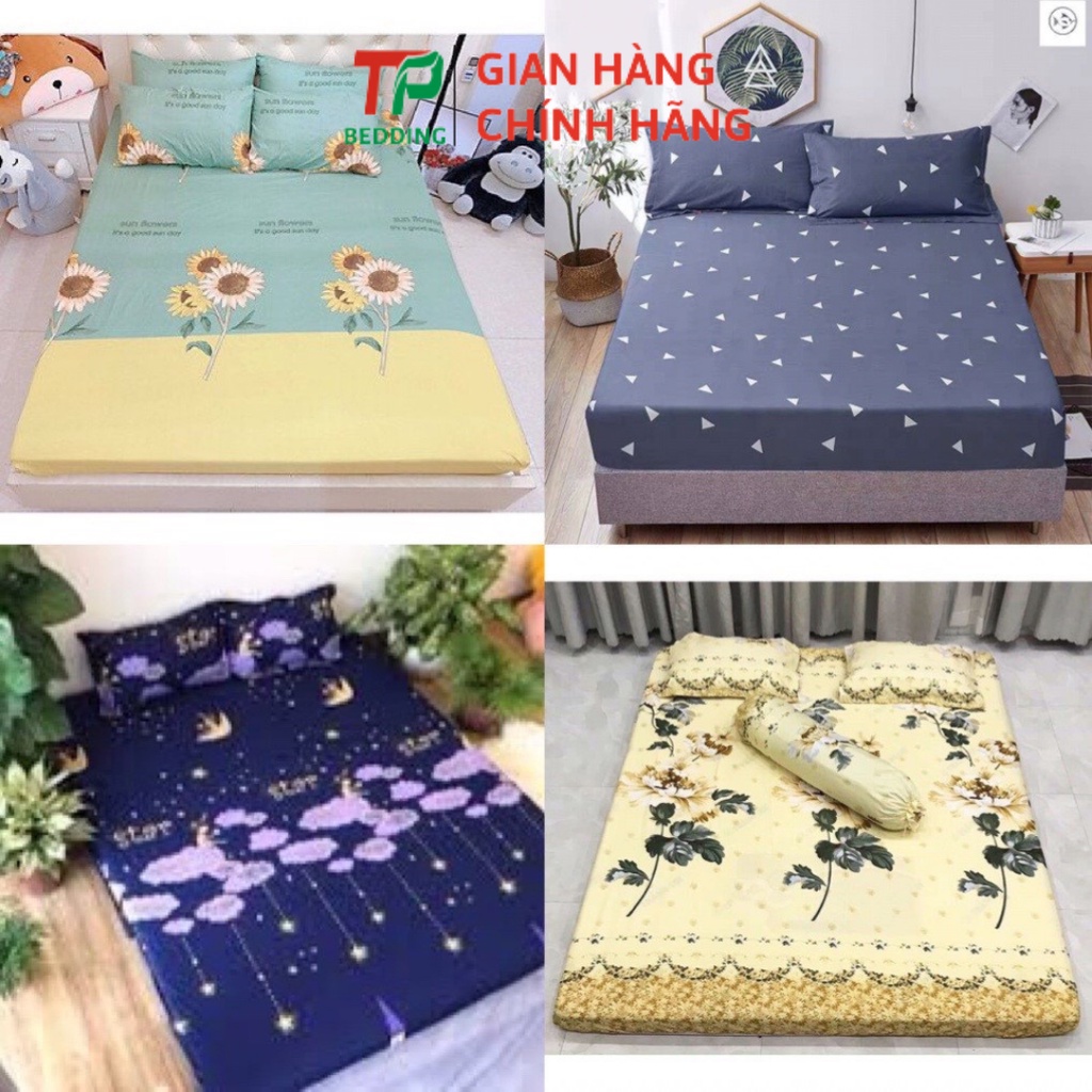 Sét 3 món ga gối cotton poly giá siêu rẻ