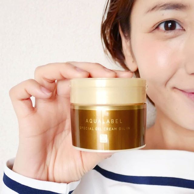 Kem dưỡng ẩm, chống lão hóa Aqualabel Shiseido Special Gel Cream  màu vàng 90g