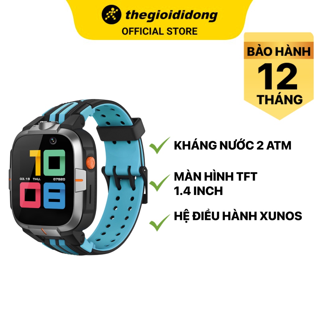 Đồng hồ trẻ em Kidcare S8 4G xanh đen