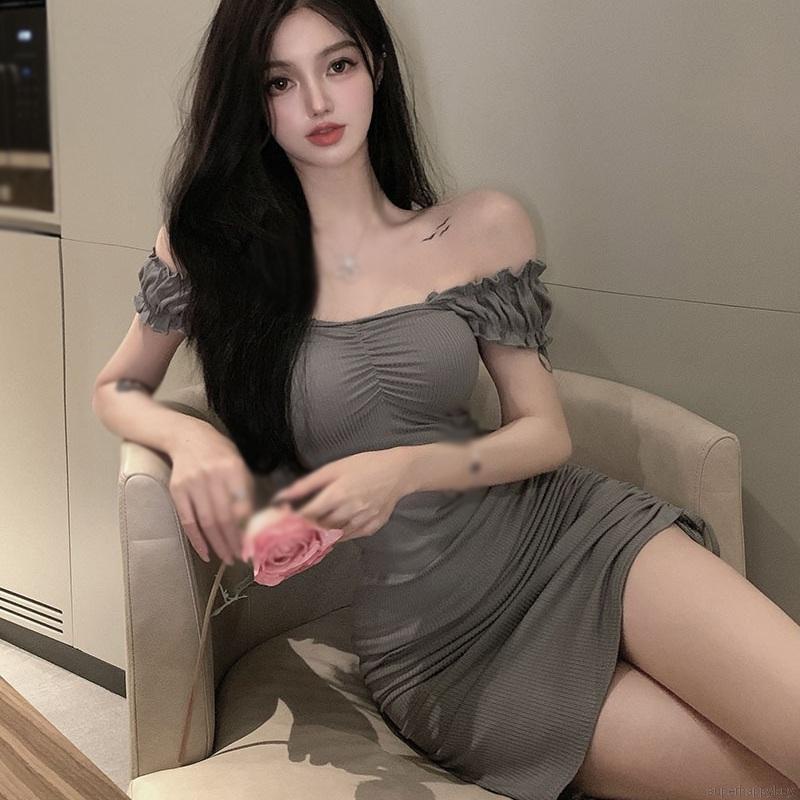 Đầm body tay ngắn ôm sát tôn dáng phong cách Hàn Quốc thời trang dành cho nữ
