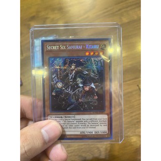 Lá bài thẻ bài Yugioh Secret Six Samurai Kizaru – Secret Rare - Tặng bọc bài nhựa bảo quản