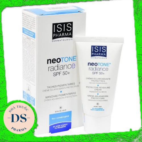 KEM CHỐNG NẮNG, MỜ NÁM TRẮNG DA ISIS PHARMA NEOTONE RADIANCE SPF50 (Tuýp/30ml)