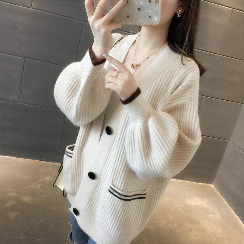 Áo Khoác Len Kiểu Dáng Tay Bồng 2021