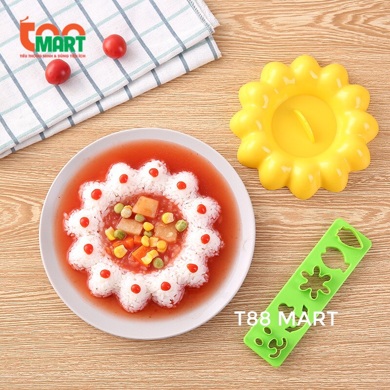 Khuôn làm cơm, bánh, đồ ăn dặm đáng yêu cho bé chất liệu nhựa chịu nhiệt an toàn