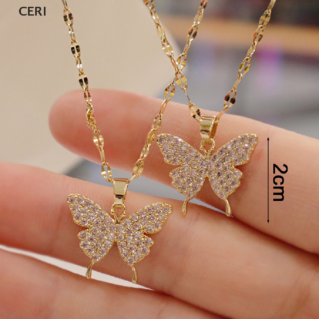 Vòng cổ Mặt Hình Bướm Màu Vàng Thời Trang Dành Cho Nữ