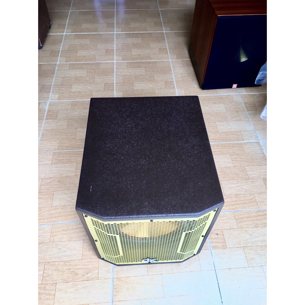 Loa Trầm Sup Điện DK Bass Mặt Vàng 30Cm - Màu Nâu Cafe Sang Trọng.