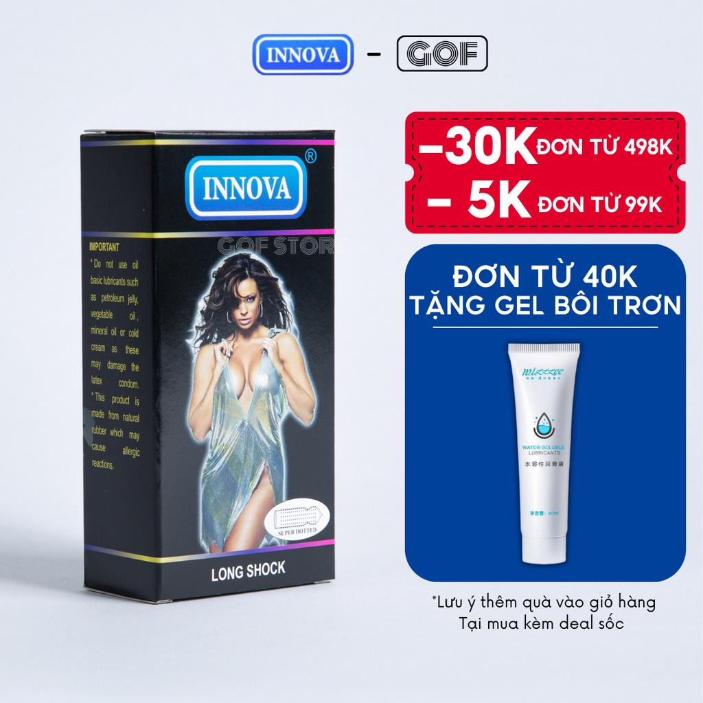 Bao cao su chống xuất tinh sớm Innova gai kéo dài thời gian quan hệ Hộp 12 cái bcs gai – GoF Store