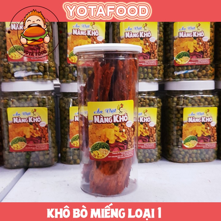 Khô bò miếng loại 1 siêu ngon ( Thơm ngon đậm vị ) | hủ pet 300gr | Yotafood