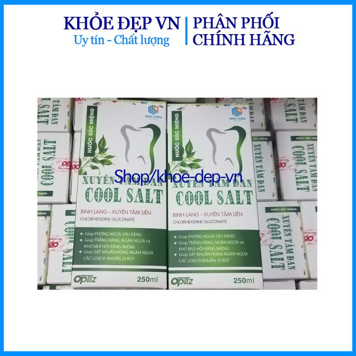 Nước súc miệng Xuyên tâm đan minh chiến - Hơi thở thom mát - Hương thảo dược tự nhiên  - Chai 250 ml