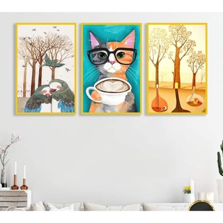 Tranh treo phòng trẻ em 🍅10 RẺ VÔ ĐỊCH🍅 tranh canvas treo tường có khung treo