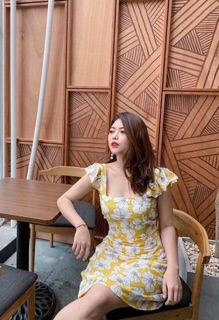 Đầm hoa tay cánh tiên