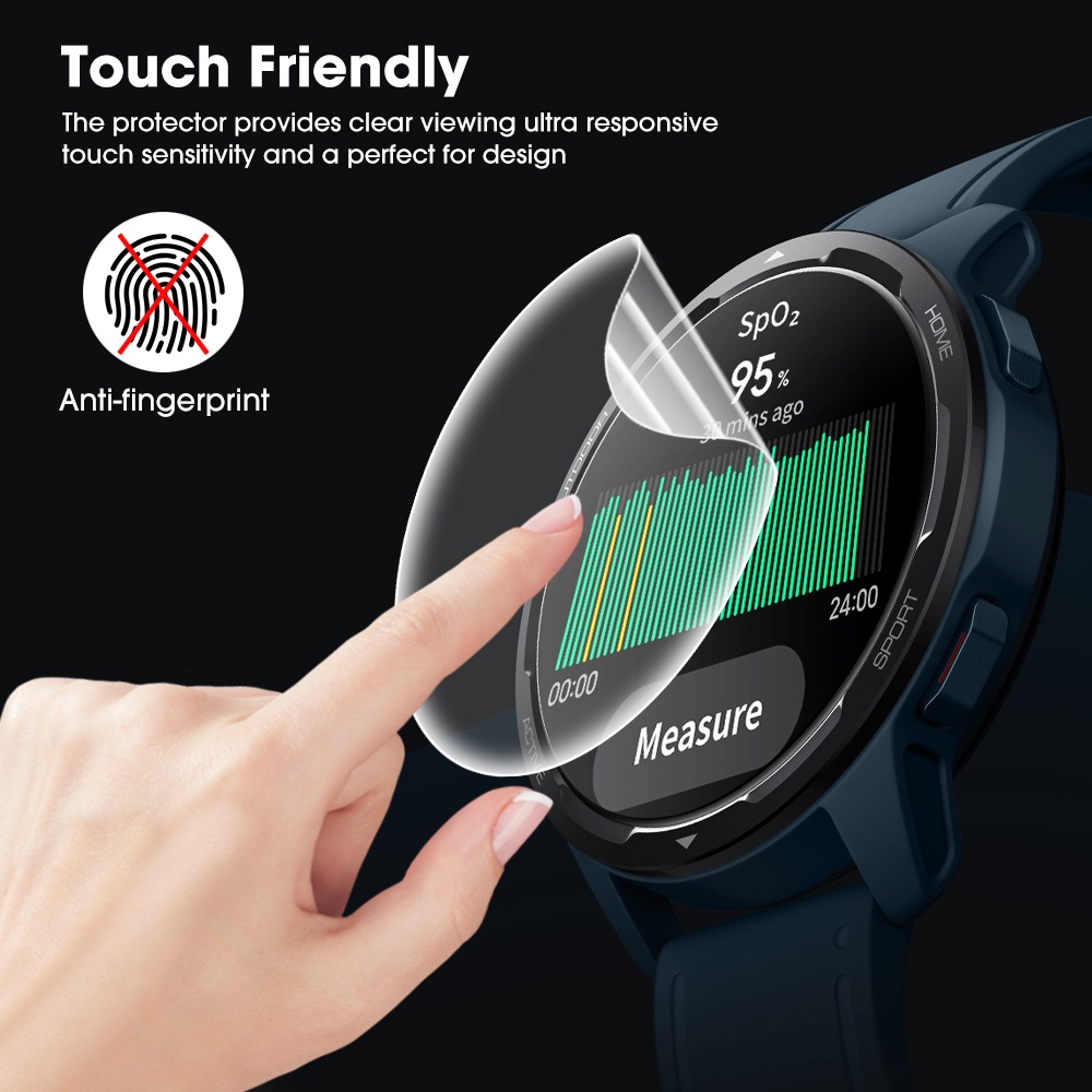 Phim Dán TPU Hydrogel 9D Bảo Vệ Mặt Đồng Hồ Thông Minh xiaomi Watch S1 Active Hydrogel