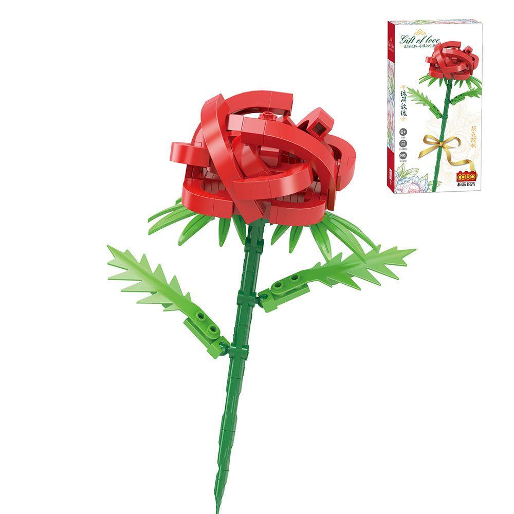 CHOOKEY Đồ Chơi Lắp Ráp Hình Hoa Hồng DIY