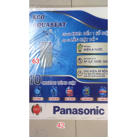 Tem dán máy giặt Panasonic