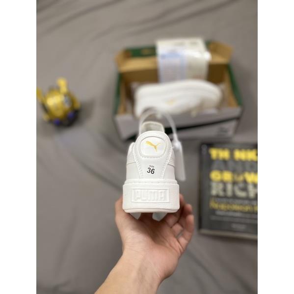 [full box+bill] giày puma chuẩn 11 đế nâu, vạch đen, trắng, da cực dày nhăn đẹp, đế cao | BigBuy360 - bigbuy360.vn