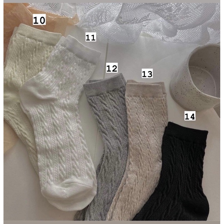 Vớ /Tất trơn màu basic