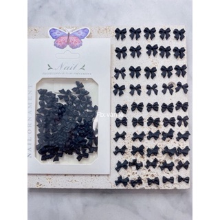 Set charm Nơ màu đen nhiều mẫu khoảng 30 viên