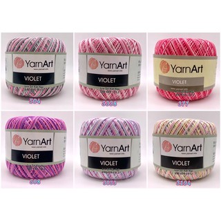 Combo 10 cuộn Sợi VIOLET màu loang