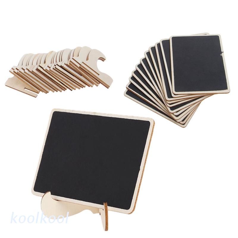 Bộ 12 bảng đen mini kèm giá đỡ dùng để trang trí bàn tiệc cưới