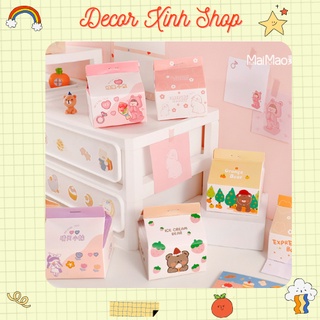 Giấy note hình hộp sữa 3IN1 siêu đáng yêu (3 thiết kế - 201 tờ)❣️FREESHIP❣️