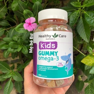 Kẹo dẻo Kids Gummy Omega3 Healthy Care Úc 250 viên