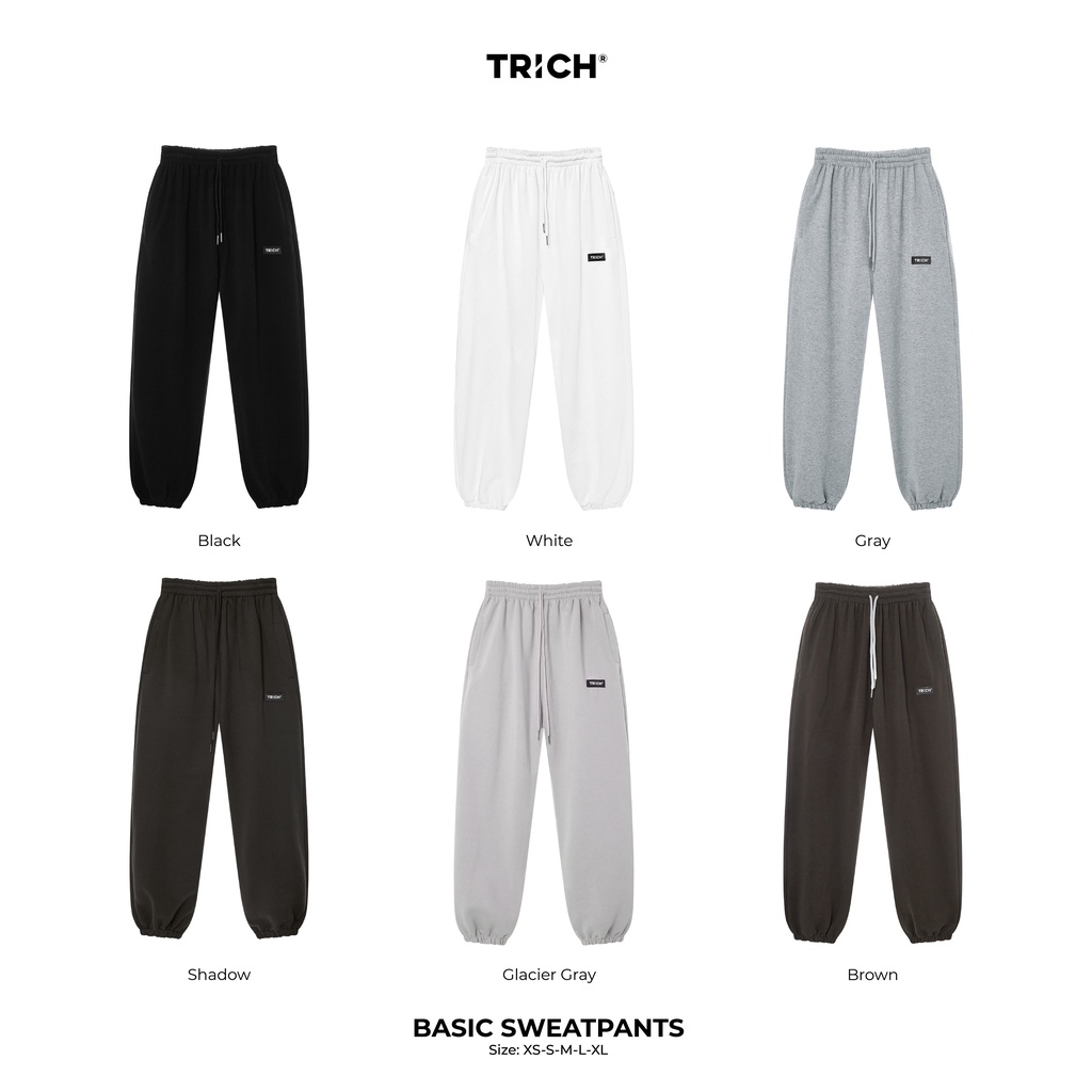 [CHÍNH HÃNG TRICH] Basic Sweatpants V.1 ( Quần ống bo siêu đẹp)