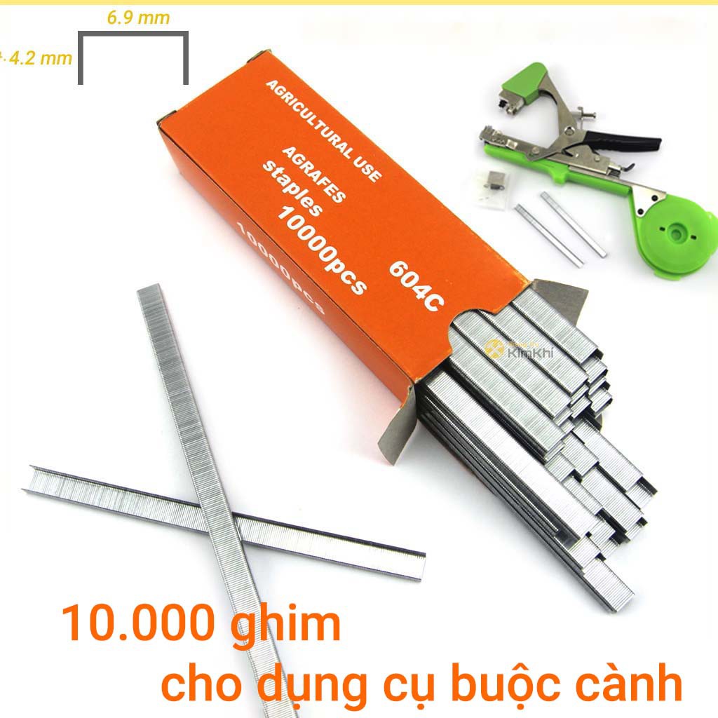 Hộp ghim bấm 604C 10000 kim cho dụng cụ buộc cành cây tự động