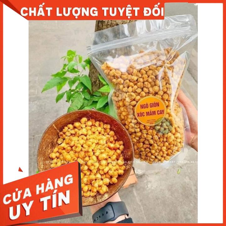 [Mã 155FMCGSALE giảm 7% đơn 500K] FREESHIP Ngô Giòn Xóc Mắm Cay Túi 500gr