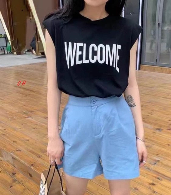 Áo Tanktop welcome COM988