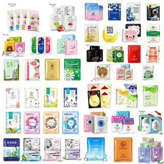 COMBO 50 MIX Nhiều Loại Mặt Nạ Dưỡng Da Thải Độc Cao Cấp Bioaqua, One Sping, Images, Rorec mask Hàng Nội Địa Trung [HOT]