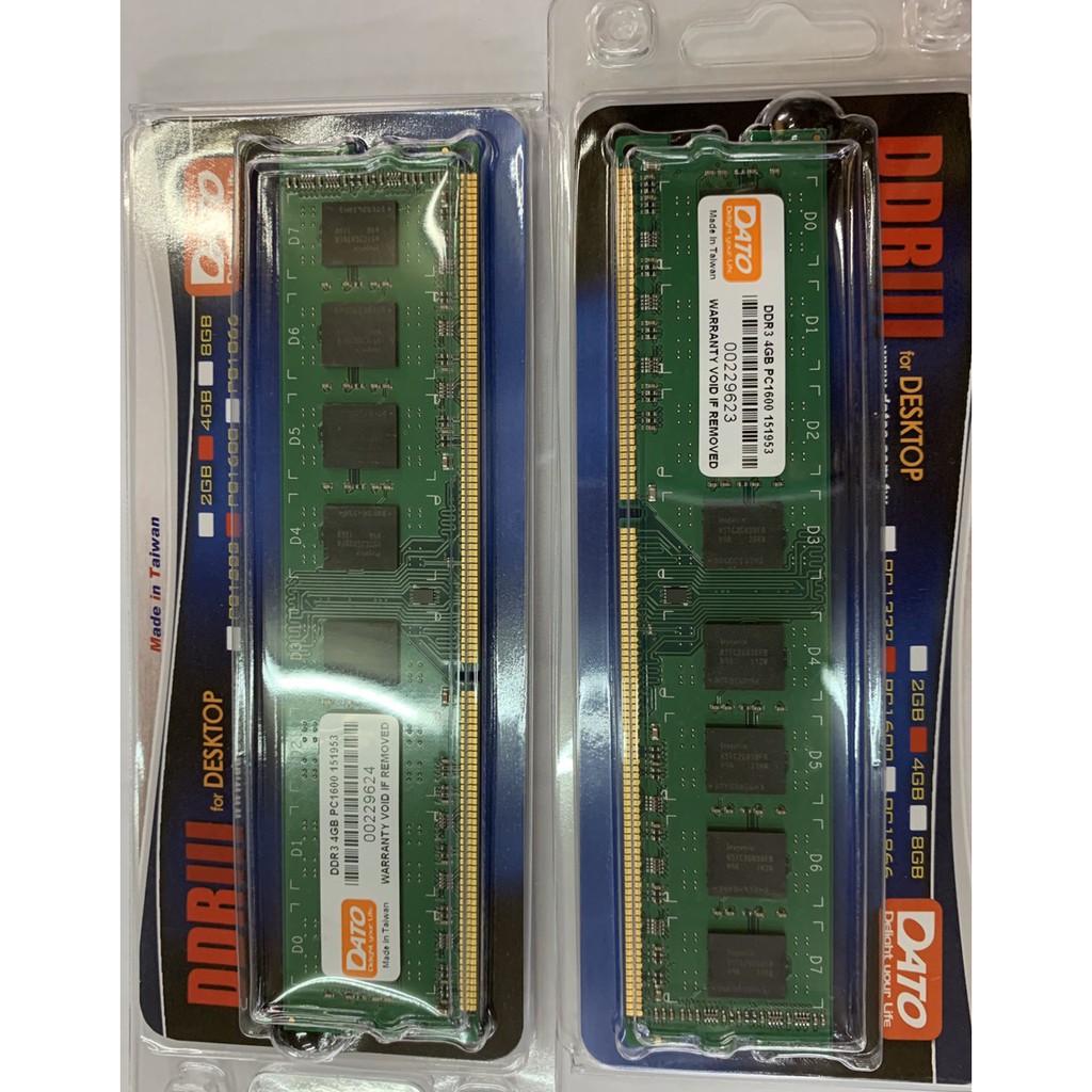RAM DATO DDR3 4GB BUS 1600MHZ- HÀNG CHÍNH HÃNG thumbnail