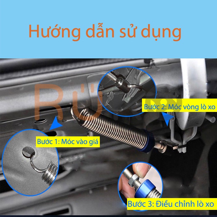 Lò xo mở cốp xe hơi tự động cho xe sedan ( có điều khiển từ xa)